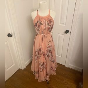Pink floral sundress